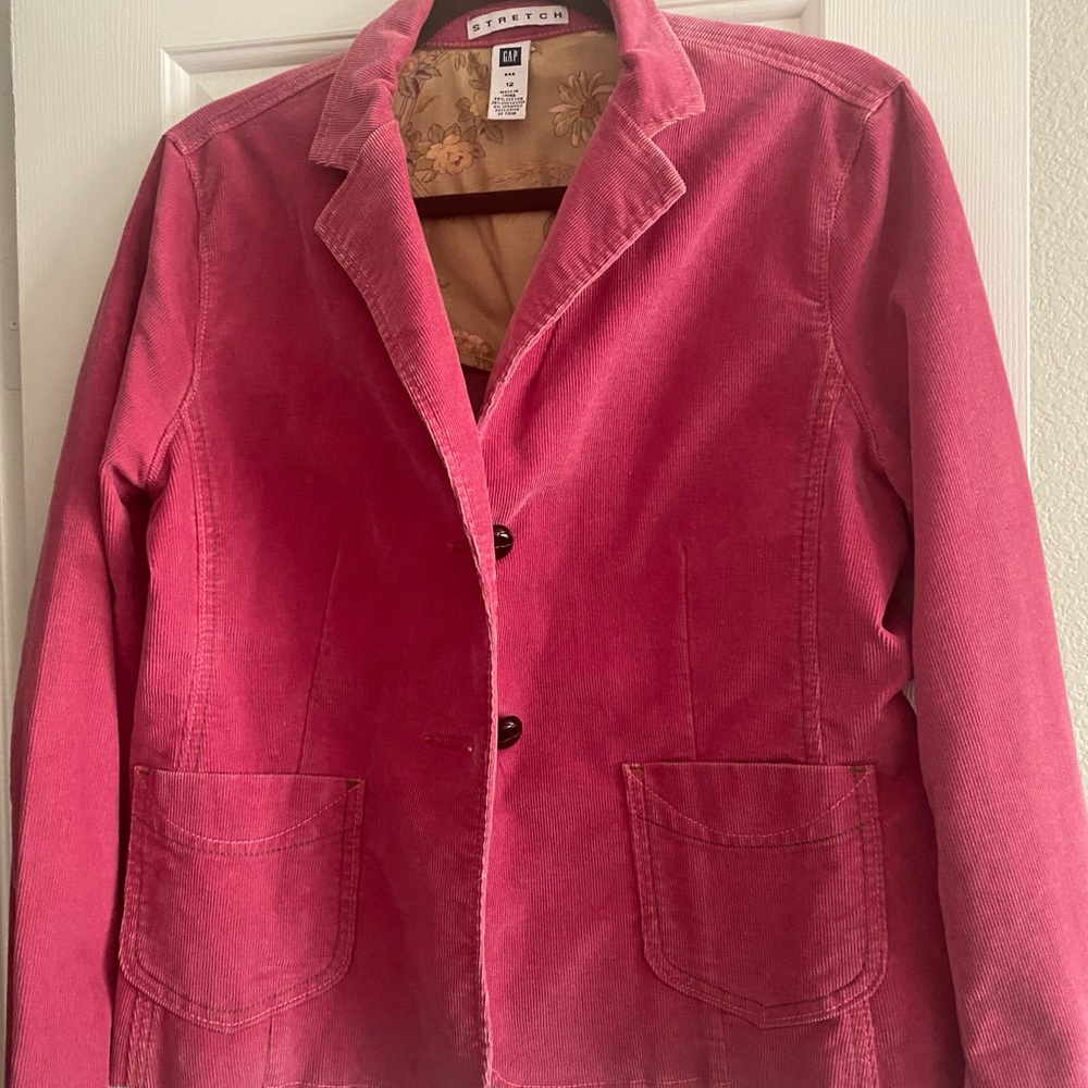 Pretty Pink Gap Corduroy Jacket, 12